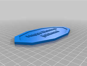 birthday tag 3d print model - Mito3D