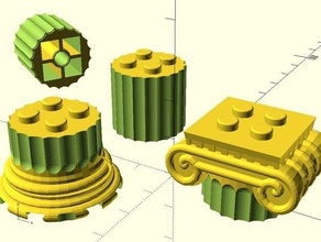 ancient greek ionic column 3d print model - Mito3D
