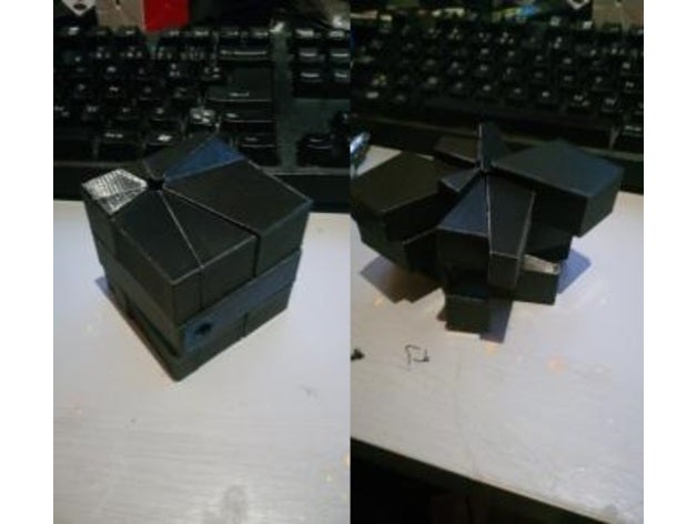 mirror square 1 cube puzzle squan twisty 3D print model - Mito3D