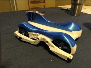 fazzoletto sbarazzino macchina giocattolo Derby paasd pineta gara auto corsa scatola scarpe 3d print model - Mito3D