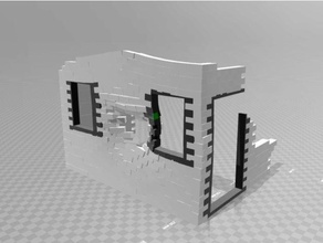 gebrochen Haus Terrain bruchbude 3d print model - Mito3D