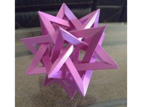 intersecting tetrahedra fit model assembly 3d print model - Mito3D