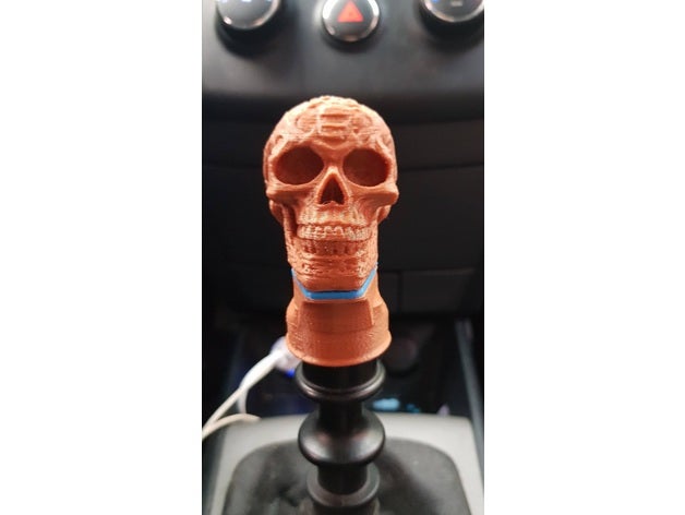 crâne décalage bouton voiture équipement changement vitesse hyundai i30 manopla 3D print model - Mito3D