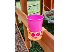 cup holder tikes playset cupholder swingset 3d print model - Mito3D