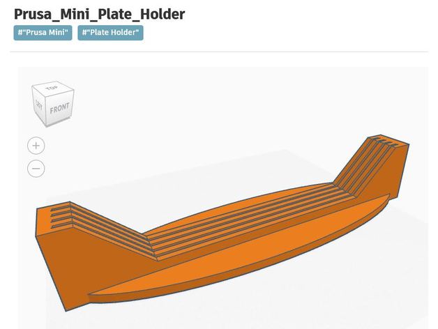 Prusa mini tabak Kulp destek 3D print model - Mito3D