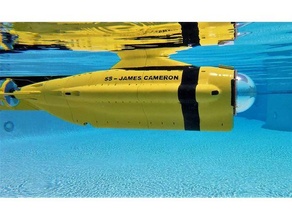rádio controlada subnautica ciclope submarino casco rev 1 3d impressão modelo motocicleta controle rc barco carro submersível 3d print model - Mito3D
