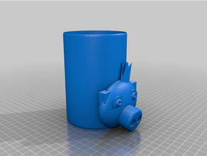 gutter spout - pig 3d print model - Mito3D