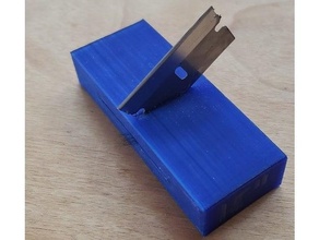 elastic strap splitter razor blade slicer 3d print model - Mito3D