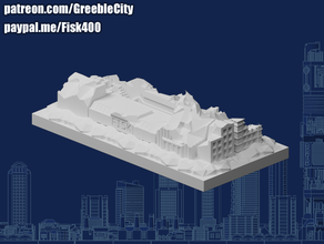 Greeblecity Ruinen Nachbarschaft ii Kaufen Buch Patreon GreeBlecityruins 3d print model - Mito3D