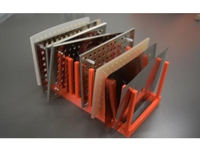 lab drying rack laboratory 3d print model - Mito3D
