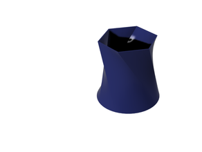 vaso hexagonal 3d print model - Mito3D