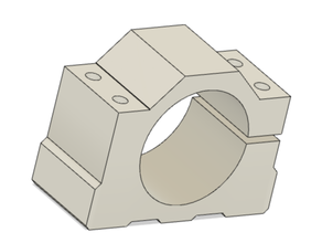 er11 chuck cnc spindle bracket 3d print model - Mito3D