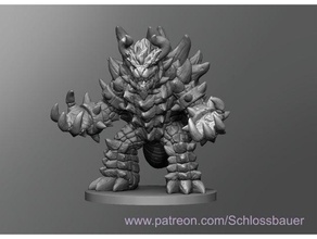 bowser dnd masmorras dragões tampo mesa 3d print model - Mito3D