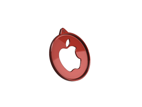 apple medal keychain 3d print model - Mito3D