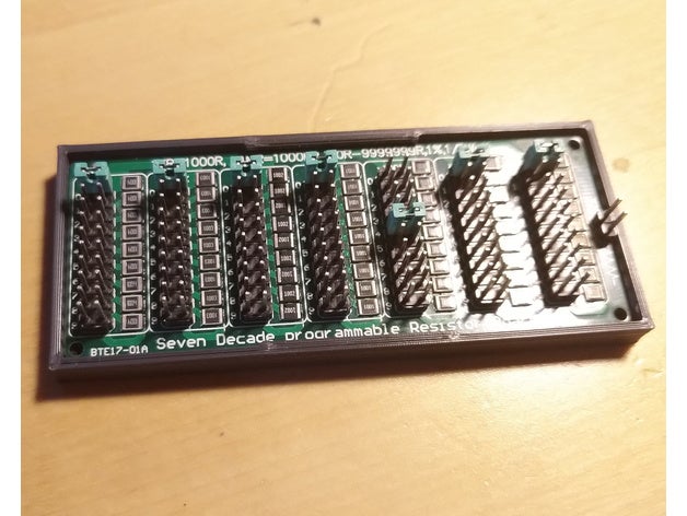 case decade resistor board 3D print model - Mito3D