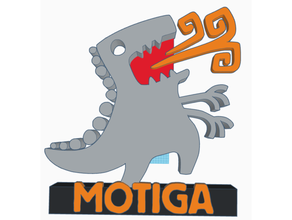 motiga logo hd 3d print model - Mito3D