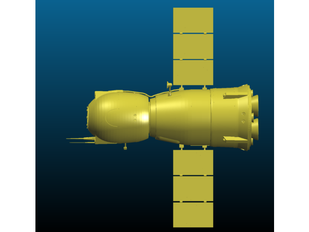 soyuz spacecraft - export cgtrader russian soyuz-apollo class space spaceship vehicle 3D print model - Mito3D