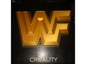 wwf bloquear logo wcw lucha wwe 3d print model - Mito3D