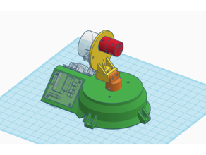 lazer gimbal 28byj 48 stepper motor arudino 3d print model - Mito3D