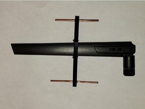 Facile wi yagi 24ghz antenne 3d print model - Mito3D