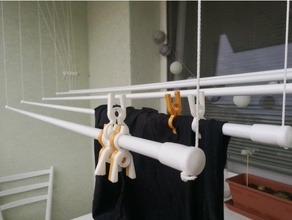 pinzas ropa primavera necesario techo secadora 3d print model - Mito3D