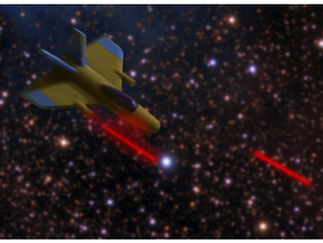 ev rapier game escape velocity macintosh scifi spaceship 3d print model - Mito3D