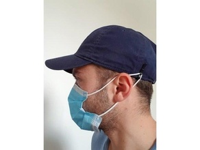 face mask cap clip earsaver clips facemask 3d print model - Mito3D