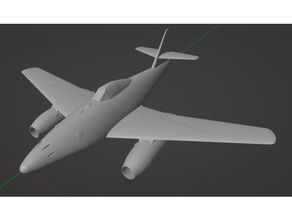 messerschmitt 262 airplane luftwaffe plane warbird ww2 3d print model - Mito3D