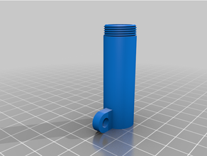 llavero efectivo frasco envase fácil impresión 3d print model - Mito3D