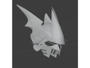 dukemon yapabilirler kızıl mod kask Digimon 3d print model - Mito3D