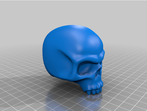 skull gear knob car fun 3d print model - Mito3D
