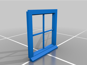 Tischplatte Wargaming Terrain Fenster 28mm Rahmen 3d print model - Mito3D