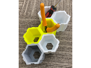 hexagonal estantería 3d print model - Mito3D
