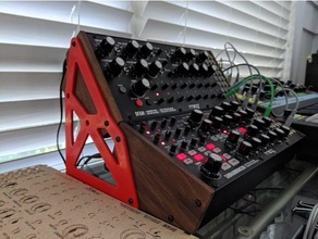 2-tier rack moog semi-modular synthesizers bracket eurorack synthesizer 3d print model - Mito3D