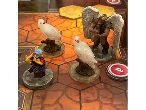 gloomhaven summons aesther diviner ghost falcon twilight archon 3d print model - Mito3D