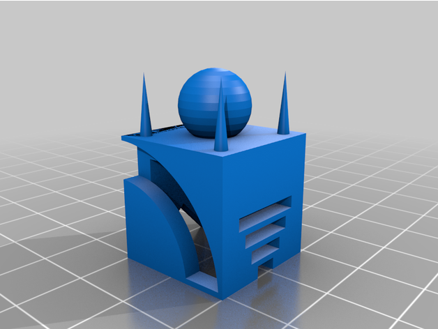 calibration cube bridge bridging calibrate cooling overhang printer test torture 3D print model - Mito3D
