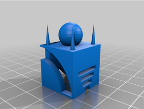 étalonnage cube pont pontage étalonner refroidissement surplomb imprimante tester torture 3d print model - Mito3D