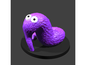pulled worm string cute magic squirmle 3d print model - Mito3D