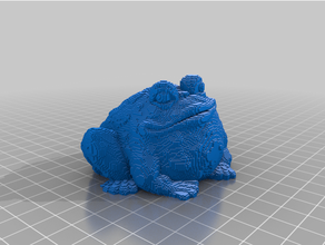 garden toad lilly tampon 3d sabrer 3d print model - Mito3D