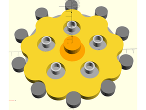 cycloïdal conduire 2 stage boîte vitesses épicycloïde hypocycloïde multitude 3d print model - Mito3D