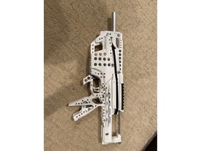 skeletonized esper lightweight nerf blaster homemade 3d print model - Mito3D