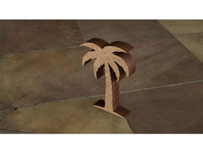 Palma árvore camelo laser cut jogo tabuleiro jogos acessórios cortar corte 3d print model - Mito3D