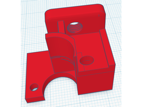 filamento guia parafuso guarda vermelho alumínio btech Duplo engrenagem polia dirigir extrusora crialidade ender 3 3d print model - Mito3D