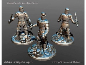 human recruit infantry spellforce dnd miniature male tabletop rpg 3d print model - Mito3D