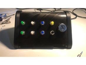 botão caixa pc simulador botões dirigindo eurotrucksimulator euro caminhão simulator2 acessório videogames 3d print model - Mito3D
