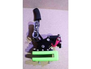 USB hanbraker 15mm braçadeira pc freio mão simracing 3d print model - Mito3D