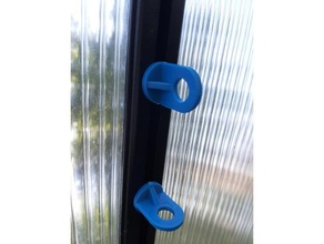 greenhouse clip customizable holder hanger hook plants slider 3d print model - Mito3D