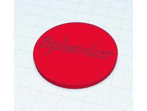 splendor coin boardgame boardgames replacement 3d print model - Mito3D
