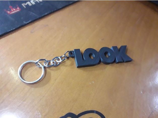 logo keychain 3D print model - Mito3D