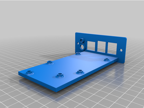 raspberry pi 4 panel mount case rasperry 3d print model - Mito3D